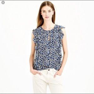 J.Crew Flutter Sleeve Blouse
